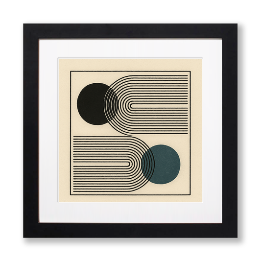 Bauhaus Design Linoprint-Style Art (c415)