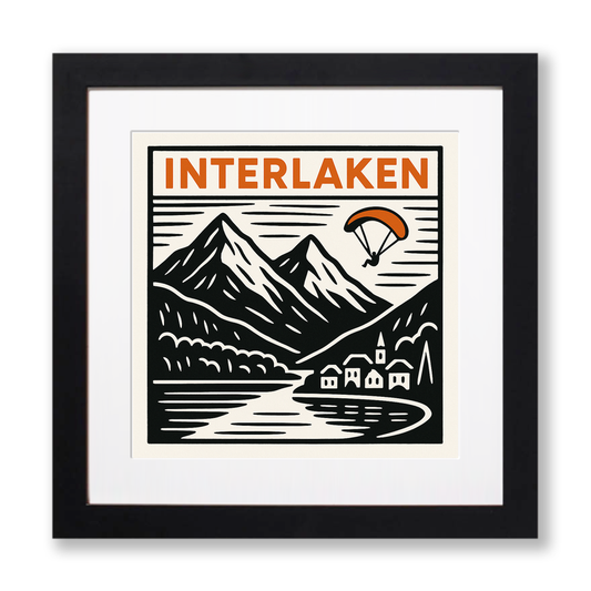 Cities Linoprint-Style Art (c178)