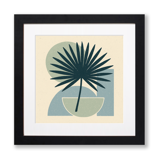 Flowers and Plants Linoprint-Style Art (c498)