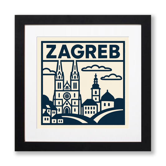 Cities Linoprint-Style Art (c49)