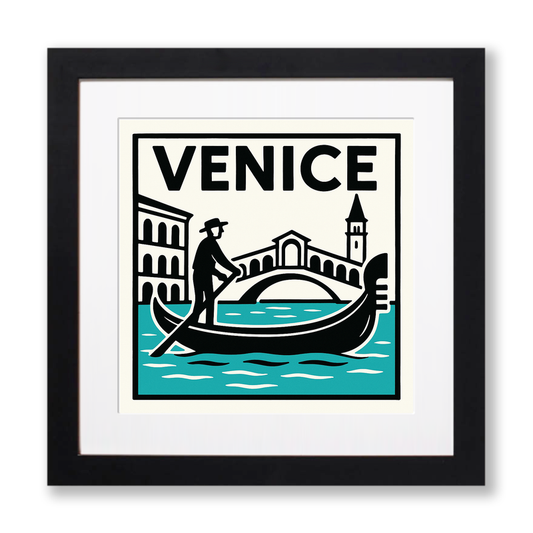 Cities Linoprint-Style Art (c62)
