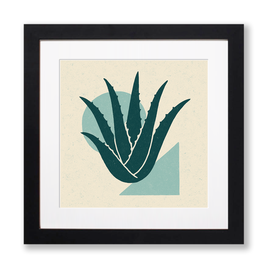 Flowers and Plants Linoprint-Style Art (c533)