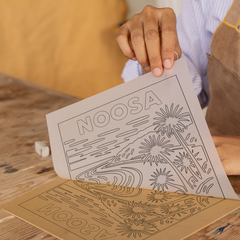 Cities Linoprint-Style Art (c129)