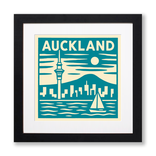 Cities Linoprint-Style Art (c243)