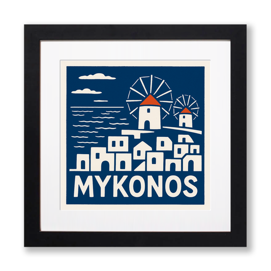 Cities Linoprint-Style Art (c137)