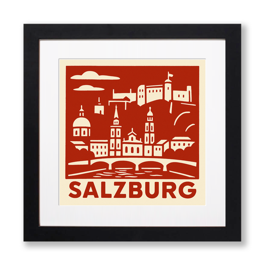 Cities Linoprint-Style Art (c102)