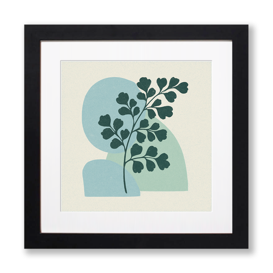 Flowers and Plants Linoprint-Style Art (c505)