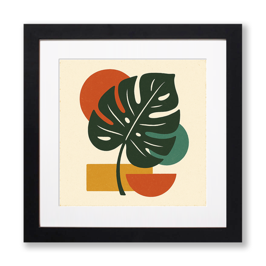 Flowers and Plants Linoprint-Style Art (c500)
