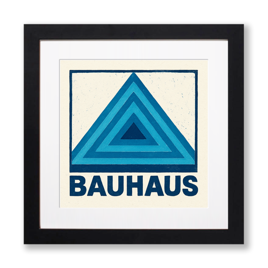 Bauhaus Design Linoprint-Style Art (c427)