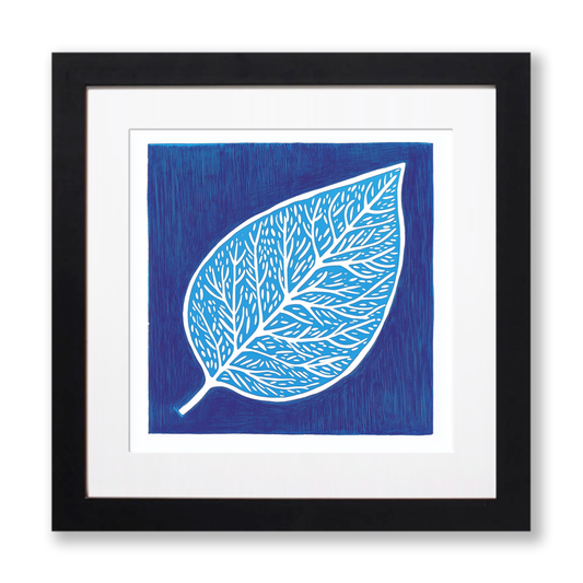 Single leaf Linoprint-Style Art (995-1)