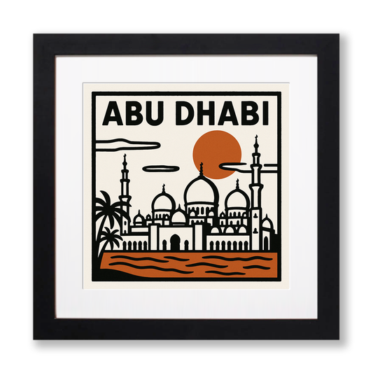 Cities Linoprint-Style Art (c249)