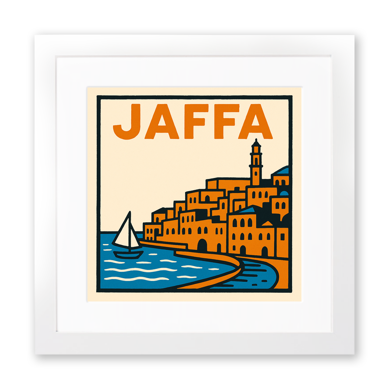 Cities Linoprint-Style Art (c176)