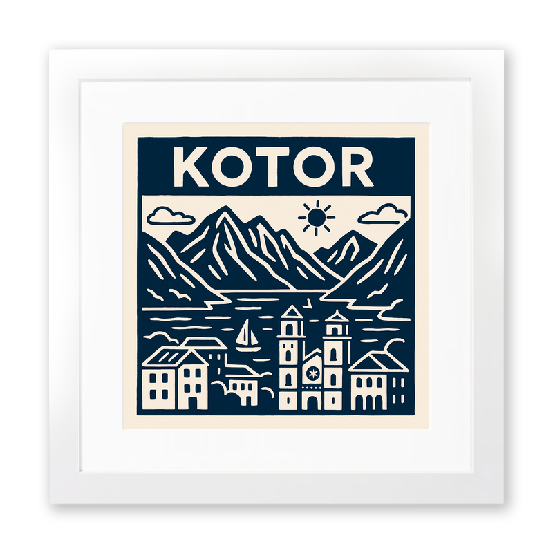Cities Linoprint-Style Art (c172)