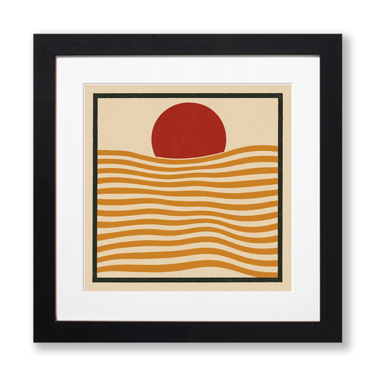 Bauhaus Design Linoprint-Style Art (c449)