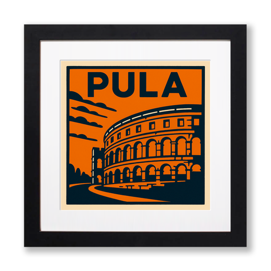 Cities Linoprint-Style Art (c113)