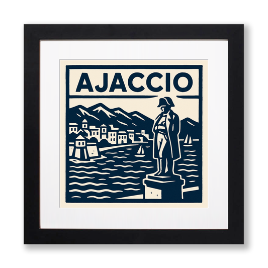 Cities Linoprint-Style Art (c248)