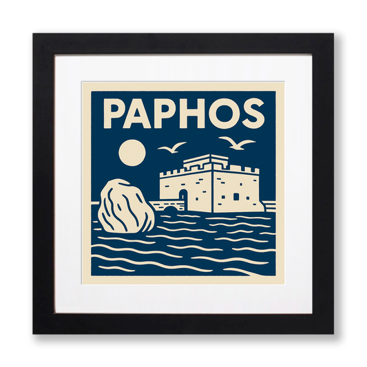 Cities Linoprint-Style Art (c122)