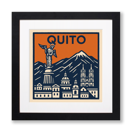 Cities Linoprint-Style Art (c110)