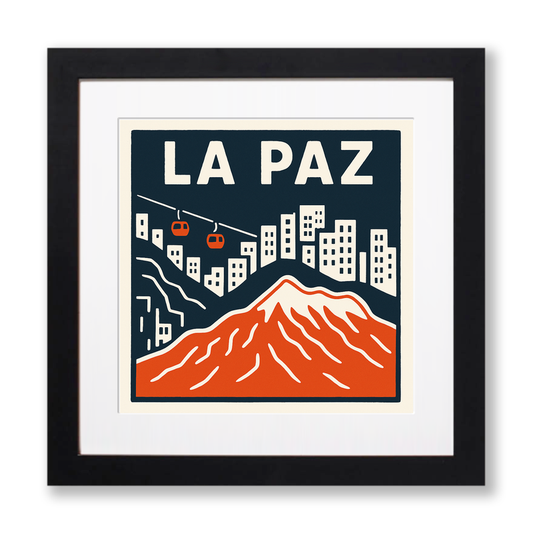 Cities Linoprint-Style Art (c166)