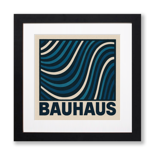 Bauhaus Design Linoprint-Style Art (c479)