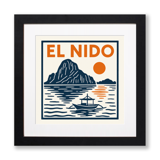 Cities Linoprint-Style Art (c199)