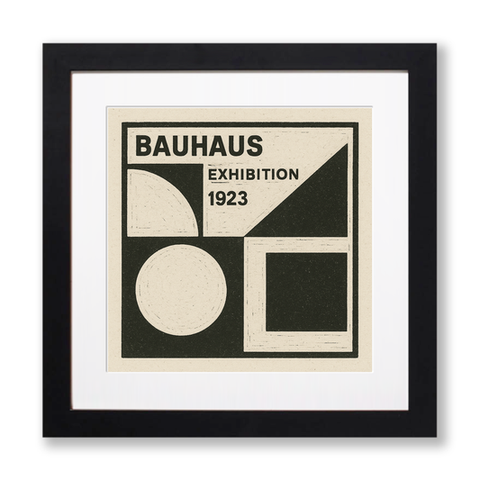Bauhaus Design Linoprint-Style Art (c473)