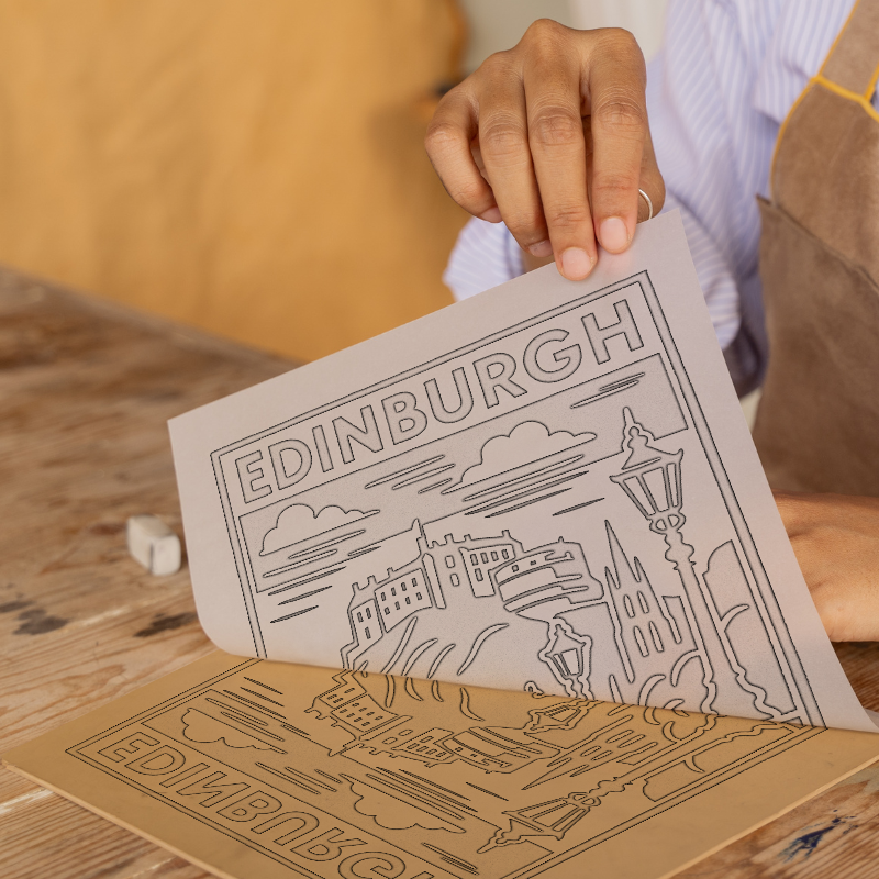 Cities Linoprint-Style Art (c200)