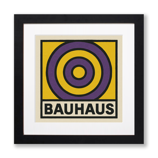 Bauhaus Design Linoprint-Style Art (c491)
