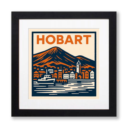 Cities Linoprint-Style Art (c183)