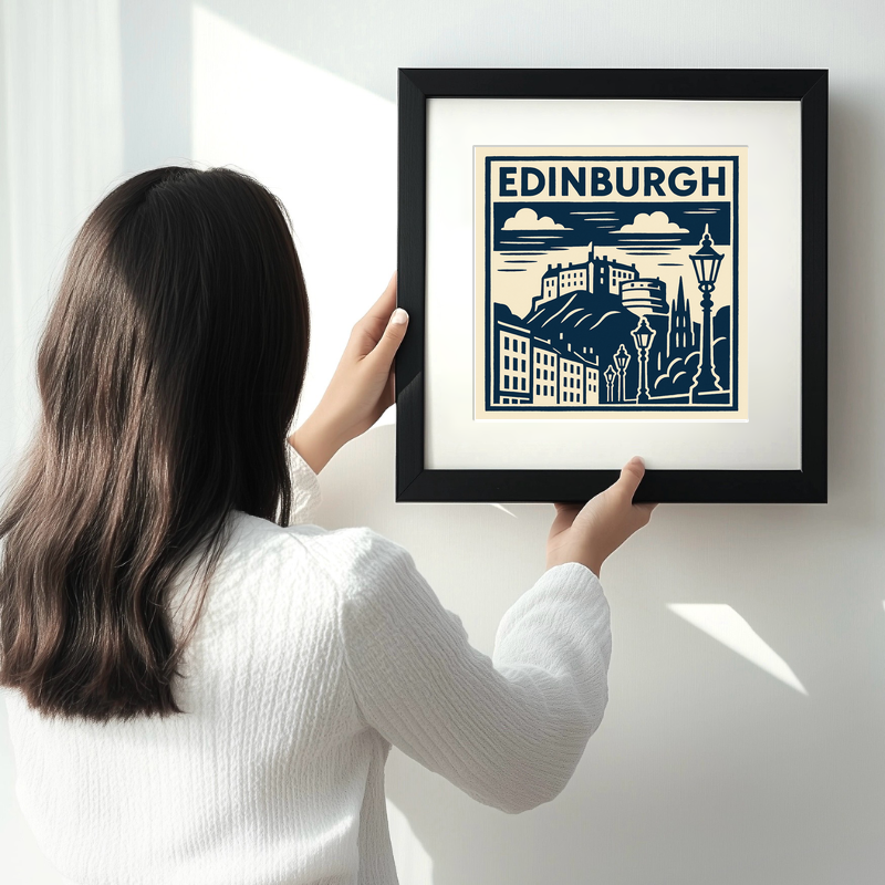 Cities Linoprint-Style Art (c200)