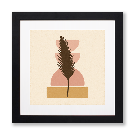 Flowers and Plants Linoprint-Style Art (c504)