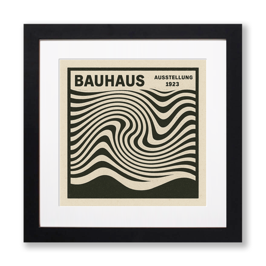 Bauhaus Design Linoprint-Style Art (c429)
