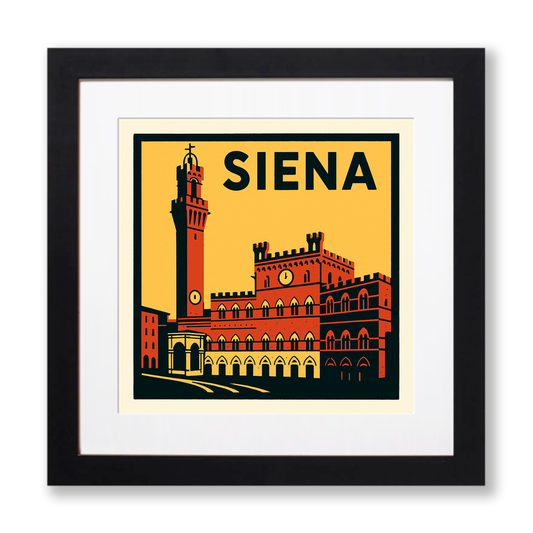 Cities Linoprint-Style Art (c88)