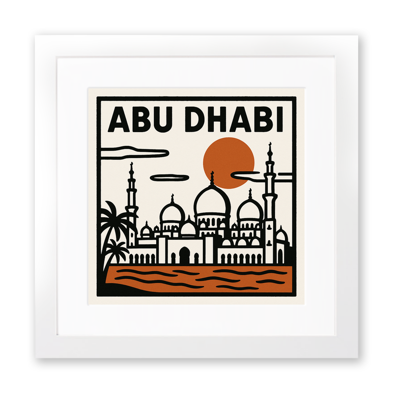 Cities Linoprint-Style Art (c249)