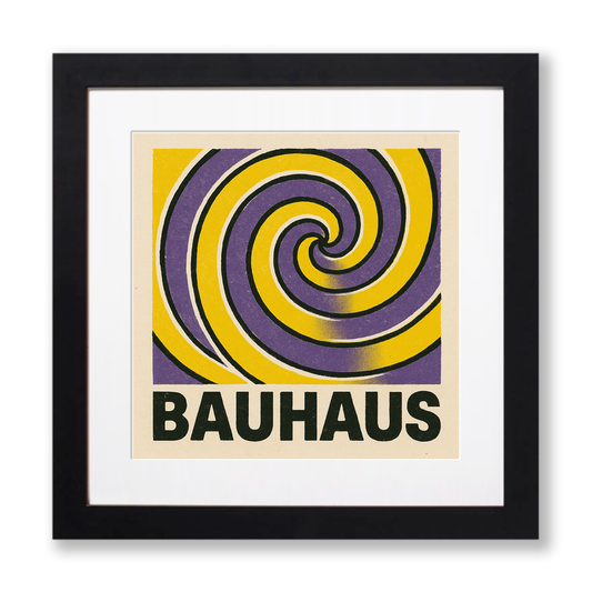 Bauhaus Design Linoprint-Style Art (c435)