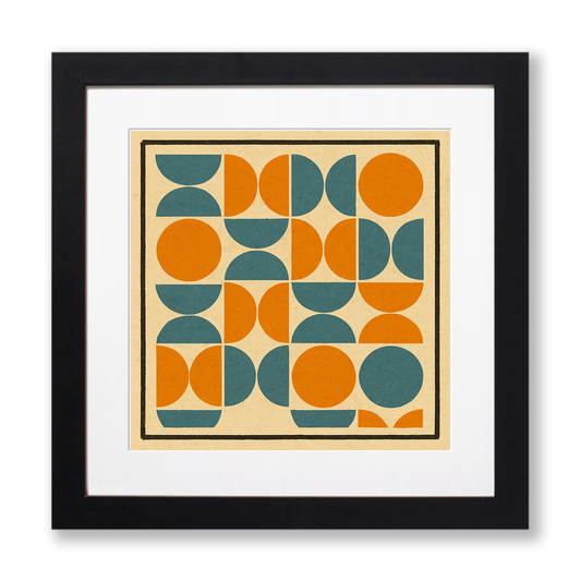 Bauhaus Design Linoprint-Style Art (c454)