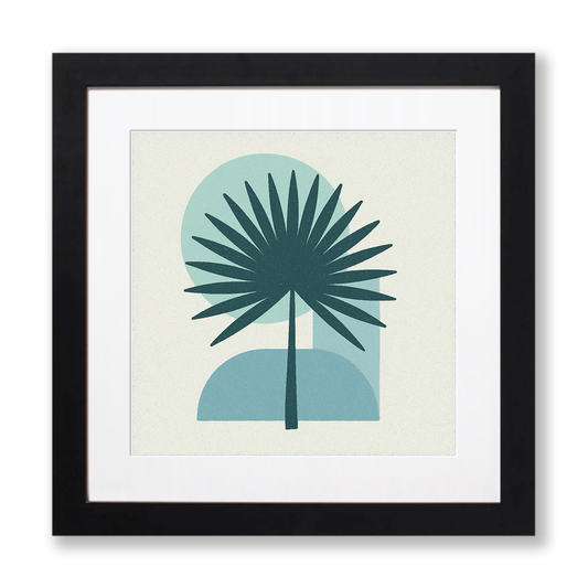 Flowers and Plants Linoprint-Style Art (c529)