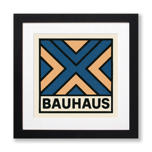 Bauhaus Design Linoprint-Style Art (c409)