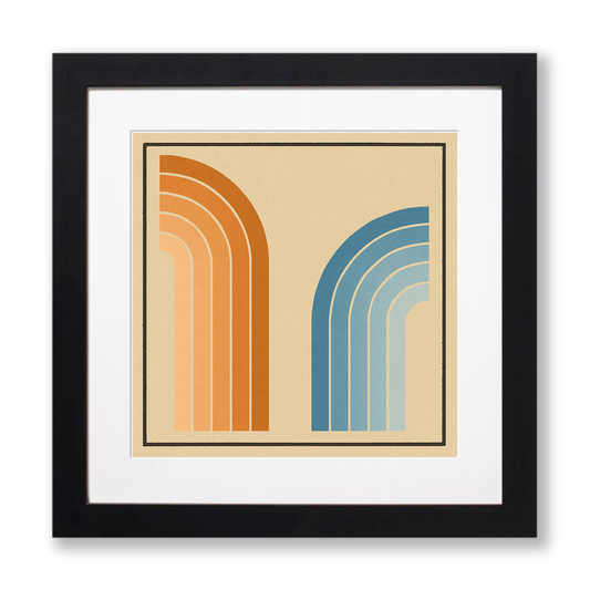 Bauhaus Design Linoprint-Style Art (c457)