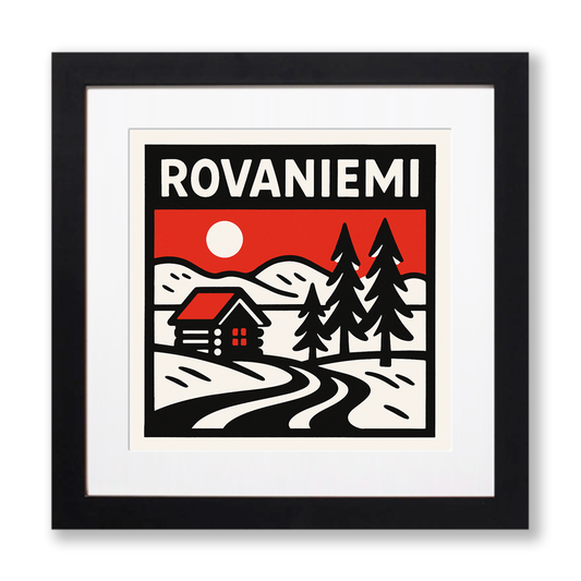 Cities Linoprint-Style Art (c103)