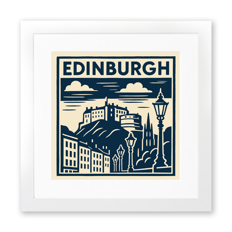 Cities Linoprint-Style Art (c200)