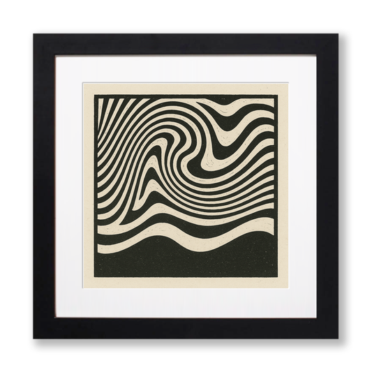 Bauhaus Design Linoprint-Style Art (c472)