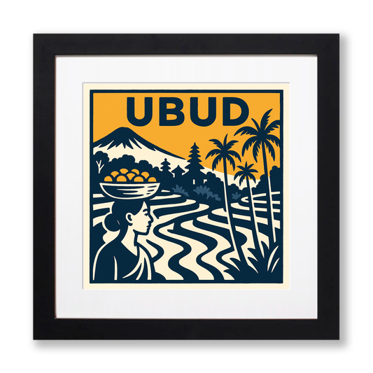 Cities Linoprint-Style Art (c66)