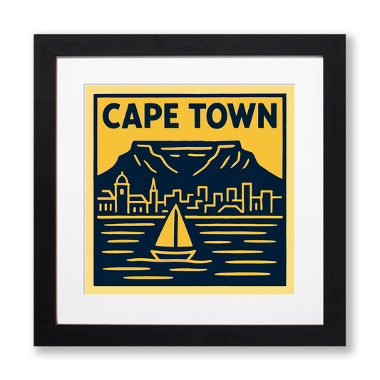 Cities Linoprint-Style Art (c219)