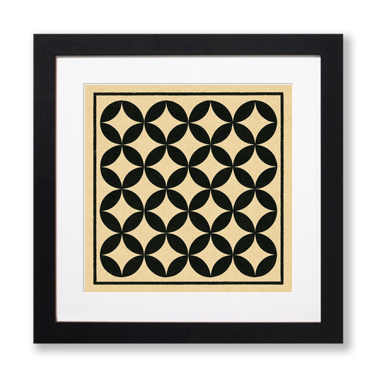 Bauhaus Design Linoprint-Style Art (c452)