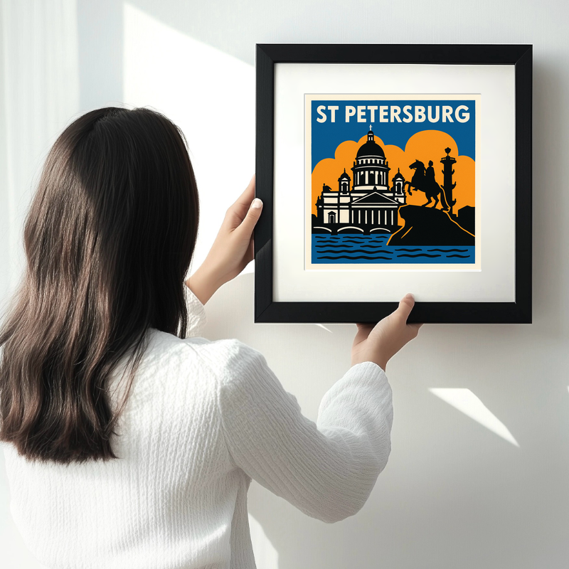 Cities Linoprint-Style Art (c84)
