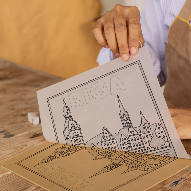 Cities Linoprint-Style Art (c107)