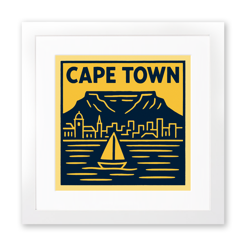 Cities Linoprint-Style Art (c219)