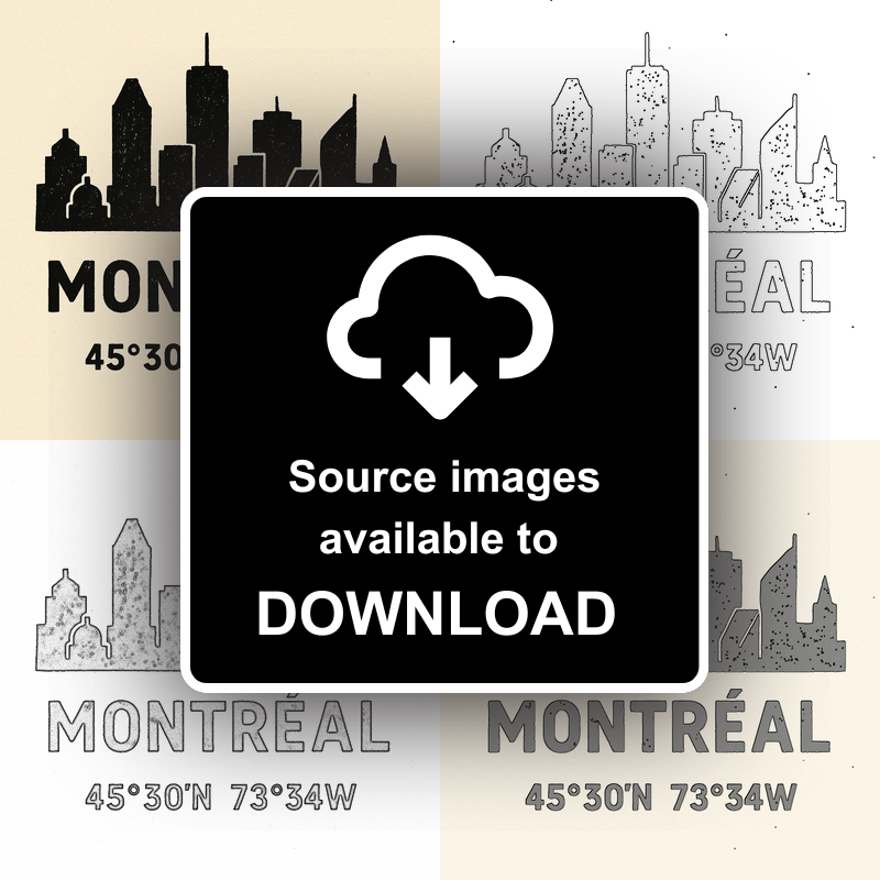 Place Coordinates Linoprint-Style Art (c296)