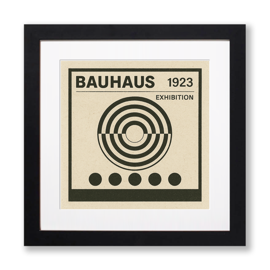 Bauhaus Design Linoprint-Style Art (c474)